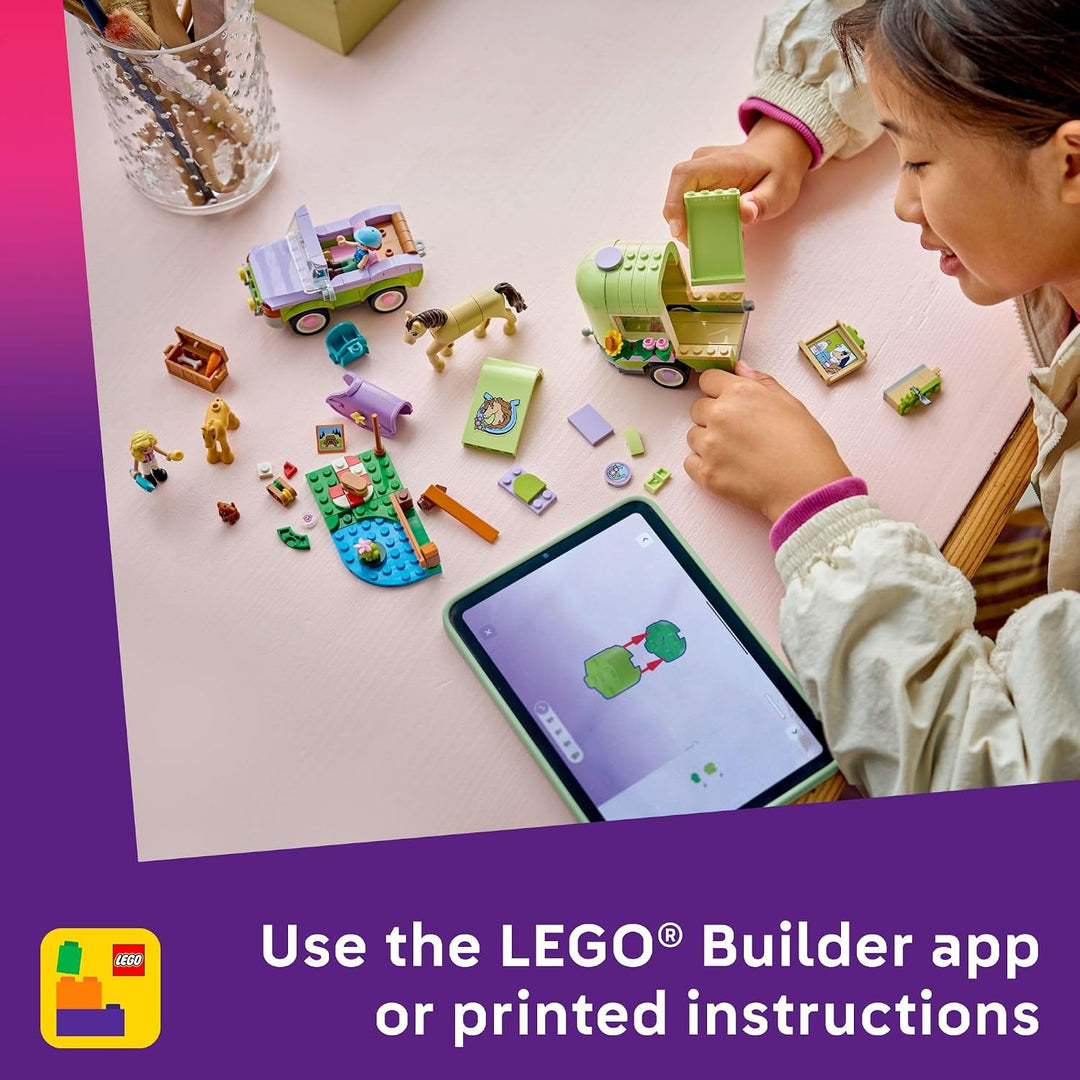 LEGO Friends Remolque de Caballos y Potro para Niñas y Niños - Jueg...