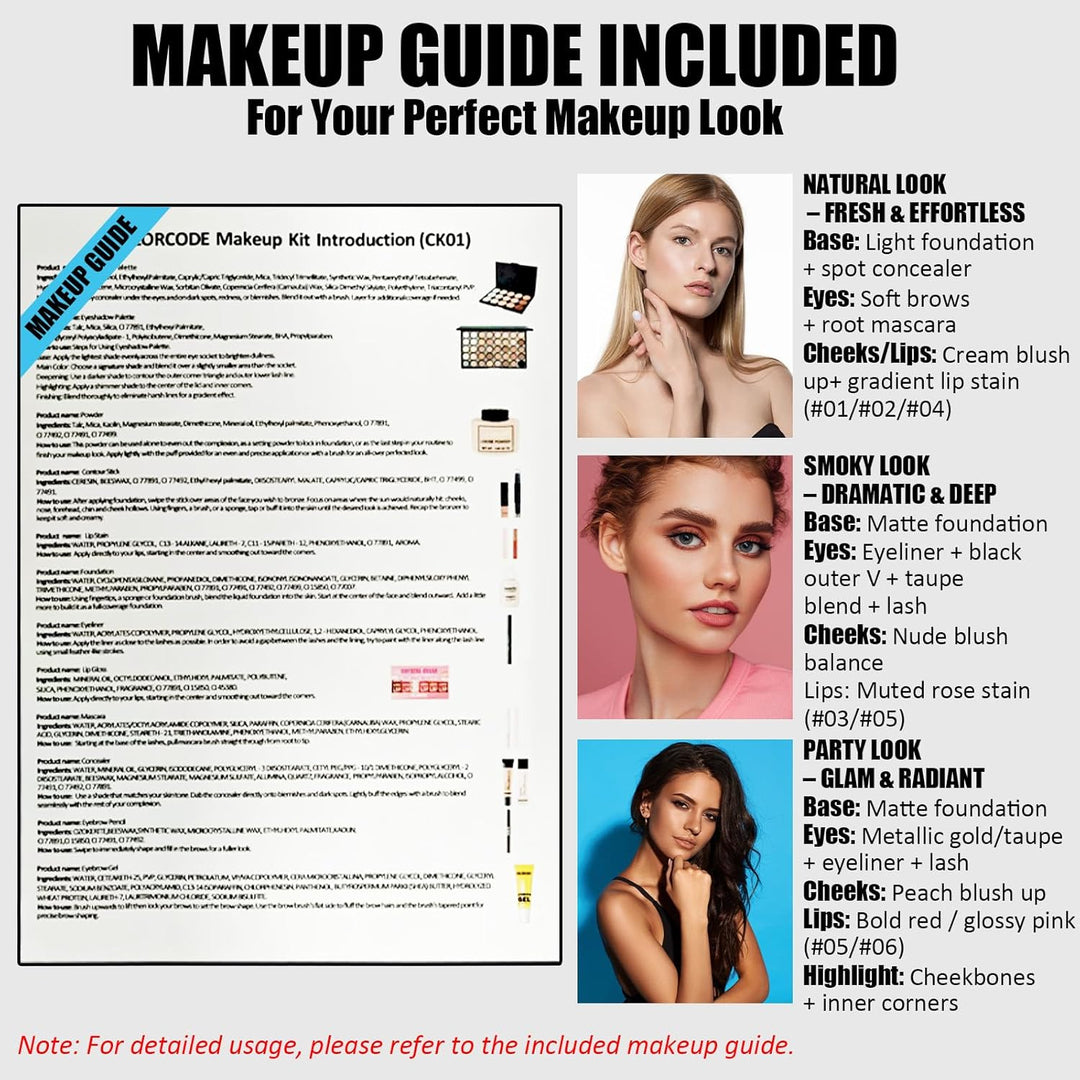 Juego de maquillaje para adolescentes, kit de maquillaje todo en un...