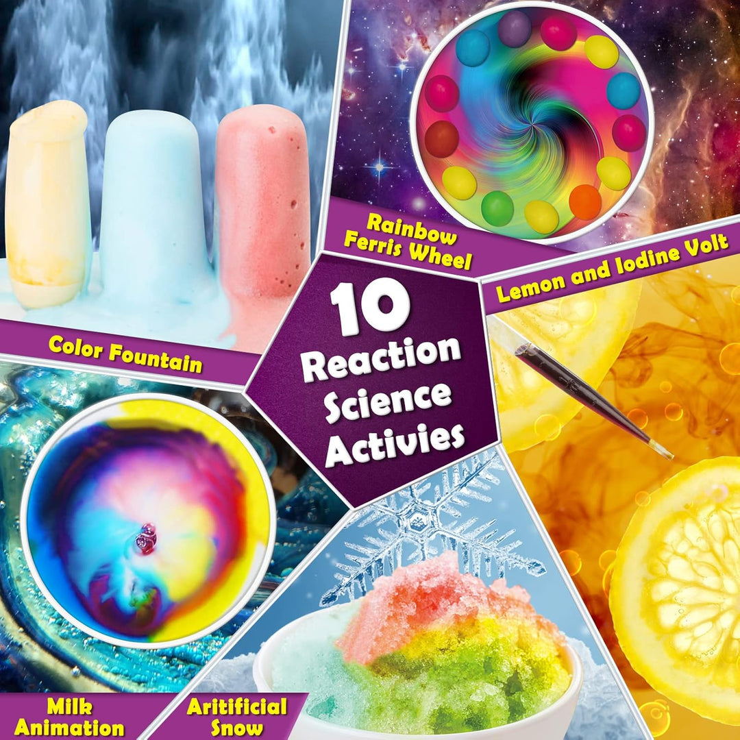 UNGLINGA Kit de ciencia de 30 experimentos para niños con bata de l...