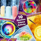 UNGLINGA Kit de ciencia de 30 experimentos para niños con bata de laboratorio