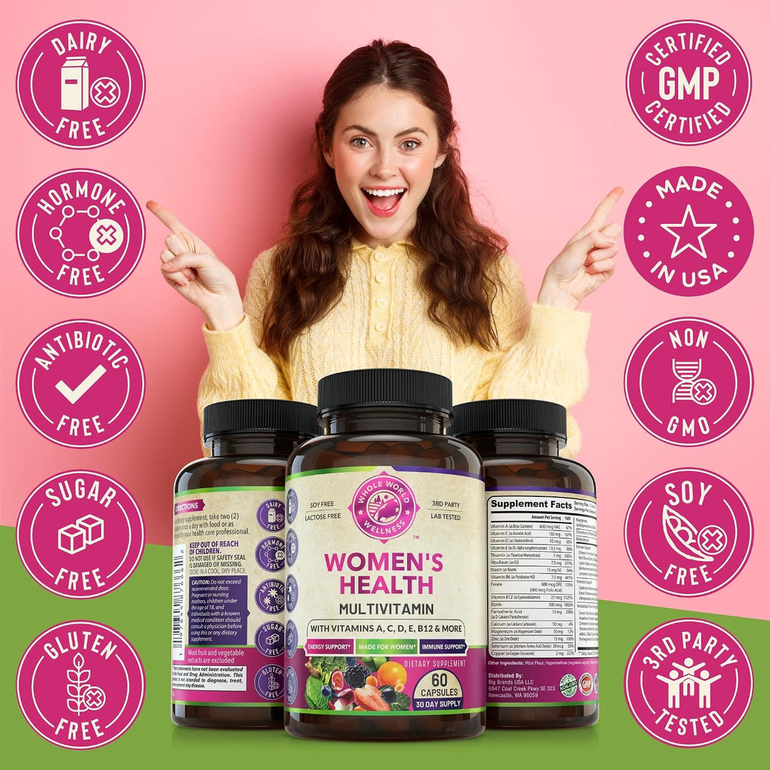 WHOLE WORLD WELLNESS Suplemento multimineral multivitamínico diario...