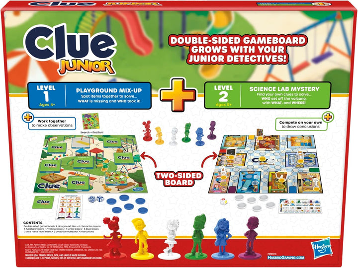 Juego de mesa Clue Junior Tablero de juego de 2 caras 2