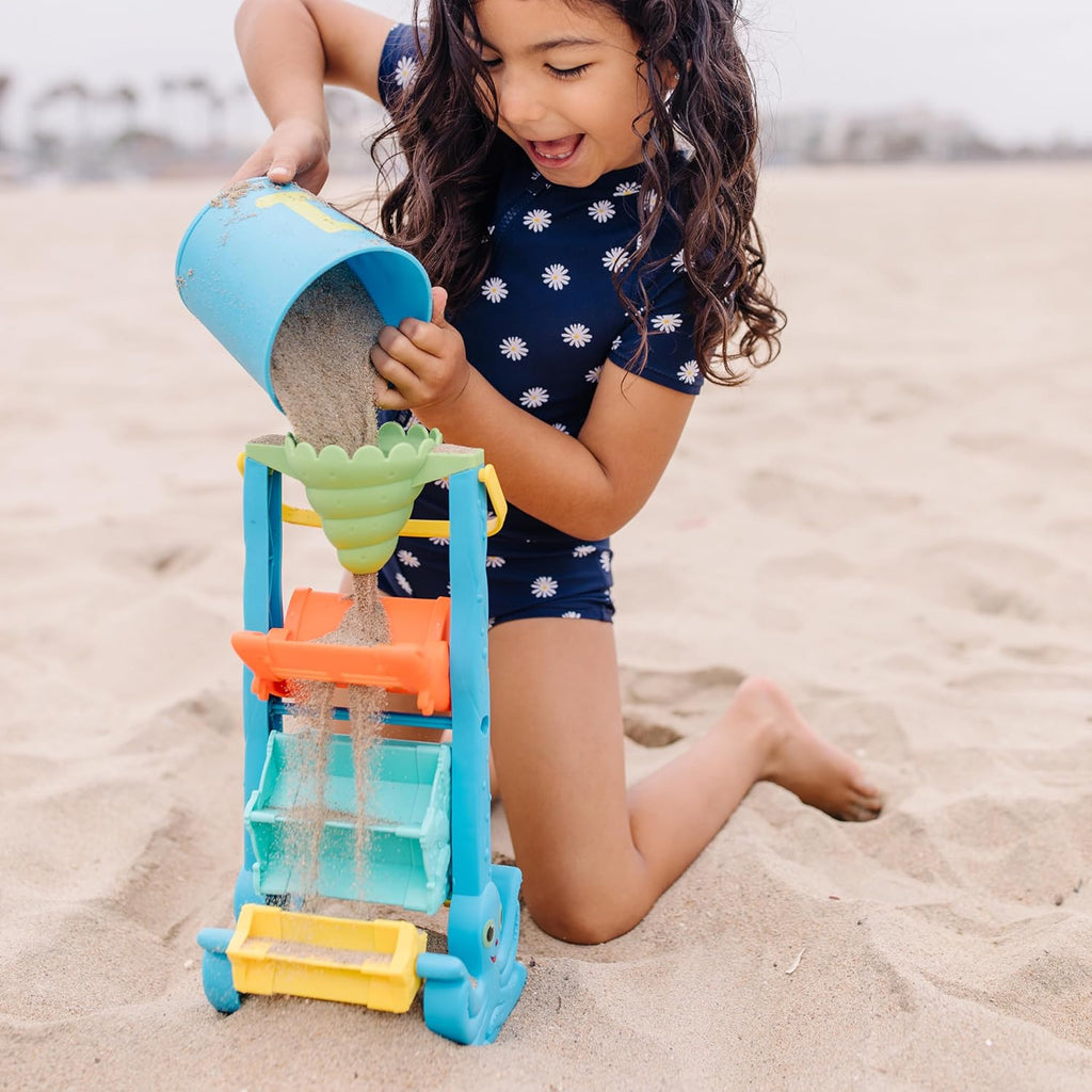Embudo tamizador de arena y agua Melissa & Doug, compañeros de playa