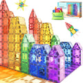 Coodoo Tiles Magnéticos para Niños Juguetes STEM Juguete Magnético de Construcción para Bebé Bloques Magnéticos para Desarrollo Preescolar Aprendizaje Sensorial Montessori Juguetes para Niños y Niñas de 3+ Años, Creatividad Segura para Niños Pequeños