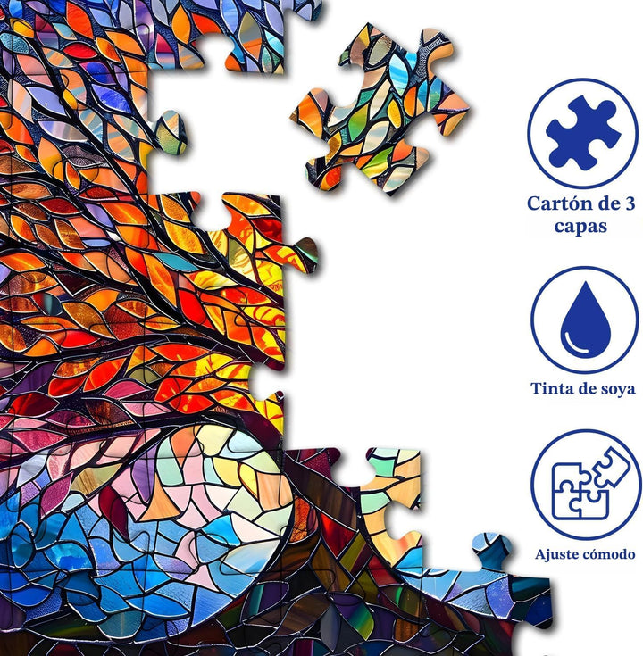 PICKFORU Rompecabezas de árbol de la vida para adultos