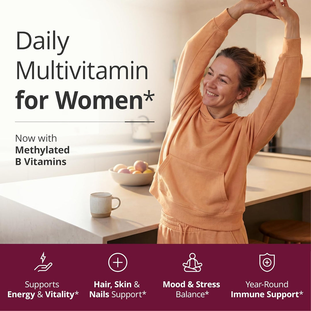 Suplemento multivitamínico para mujer: vitaminas y minerales diario...