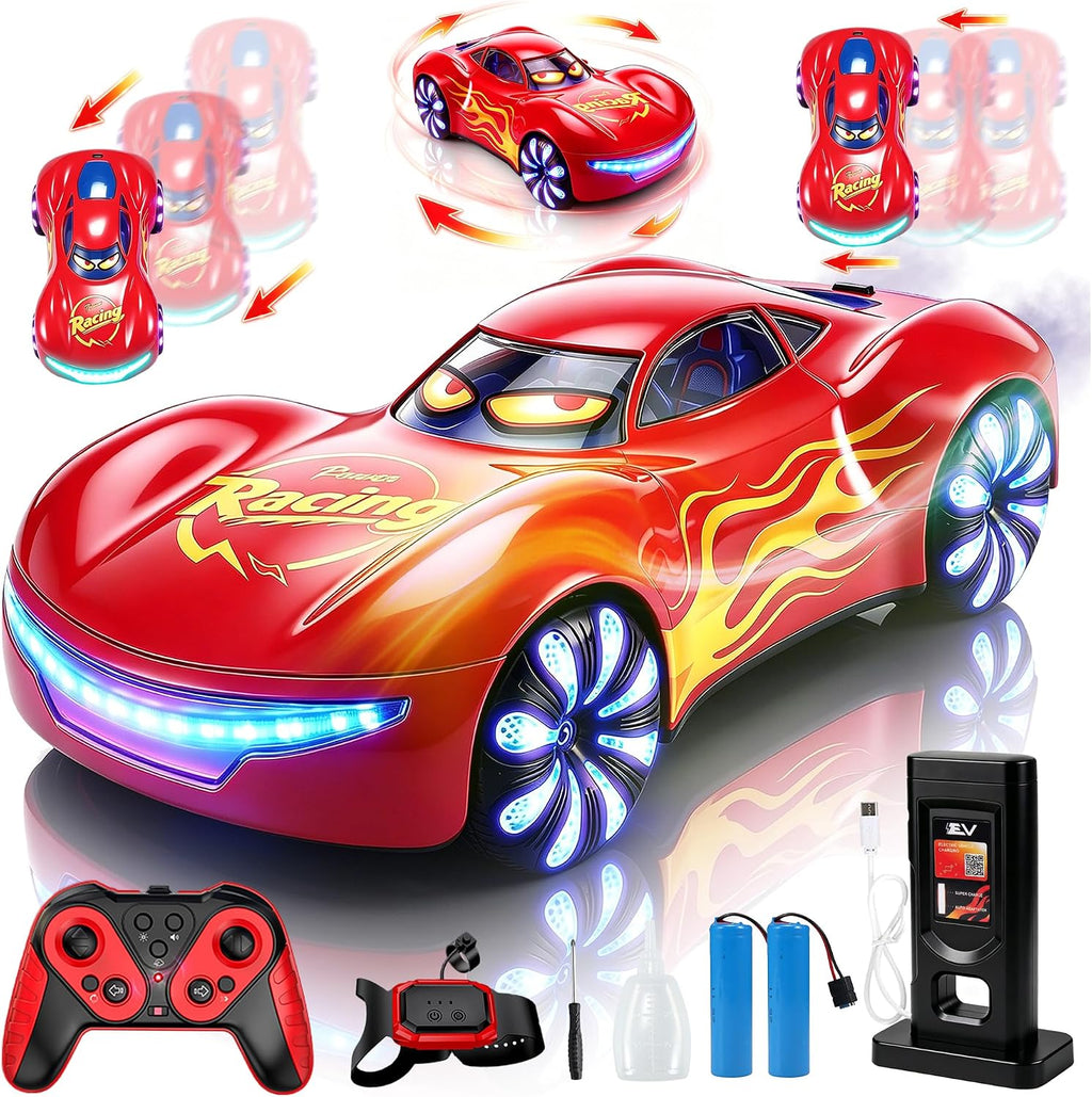 Coche de acrobacias RC con detección de gestos, 2.4GHz 4WD coche de control