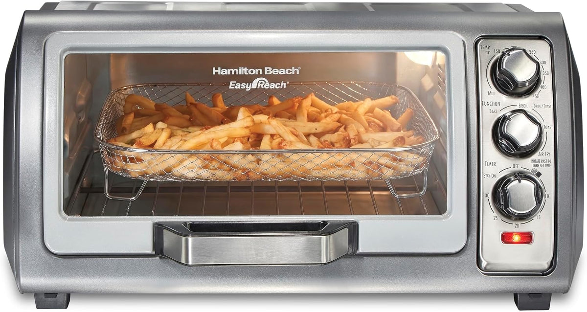 Horno tostador con freidora de aire fácil de alcanzar y seguro - Acero inoxidable