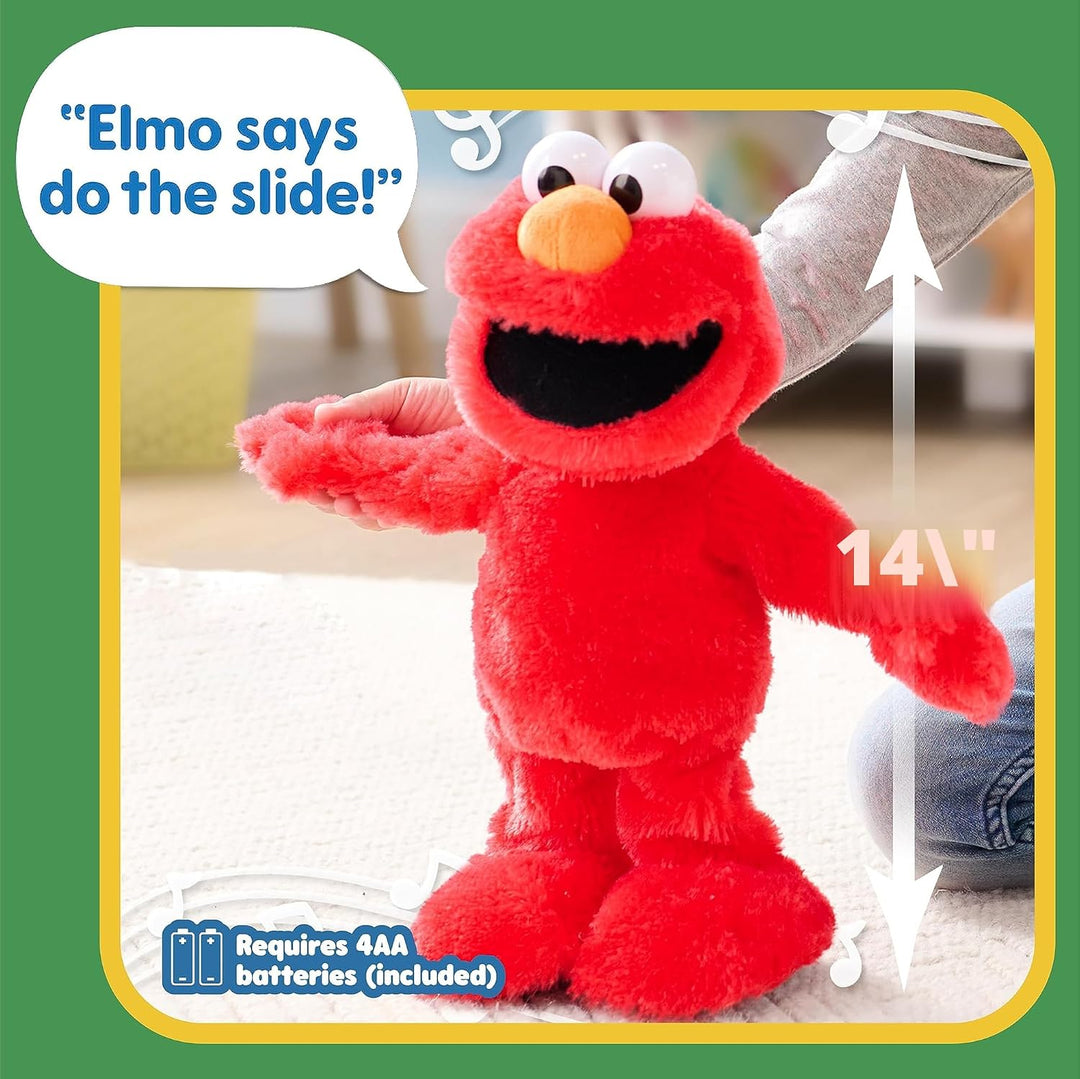 Barrio Sésamo Elmo Deslizador Cantante y Bailarín - Peluche de 14 p...