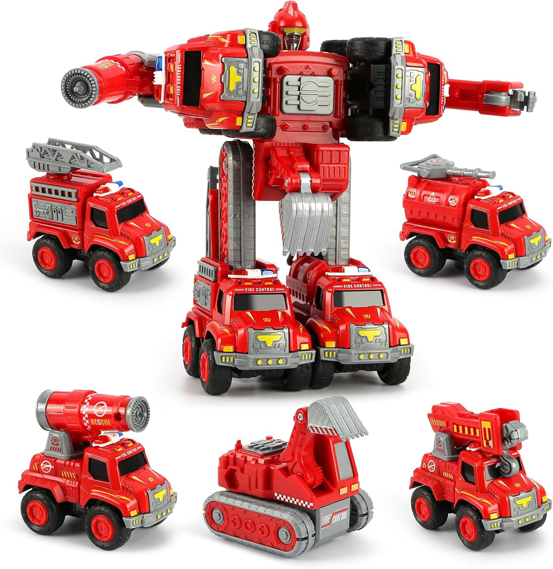 Juguetes para niños de 3, 4, 5, 6 años\u2013 Juego de 5 vehículos d...