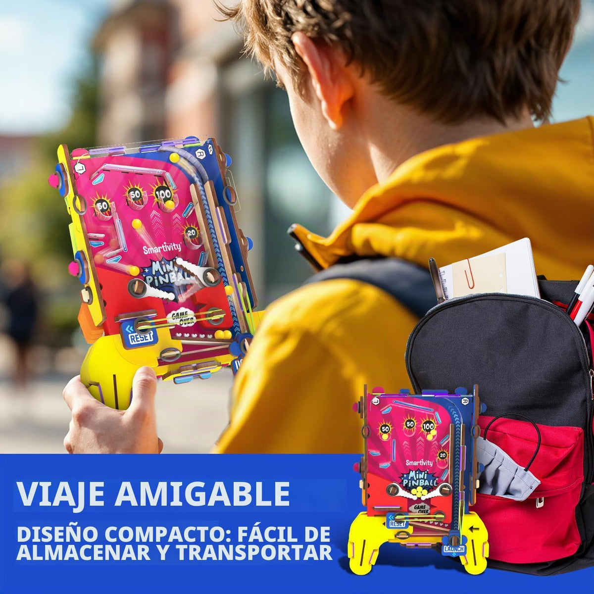 Smartivity Mini Pinball Machine DIY STEM Toy para Kids 6-12 Years