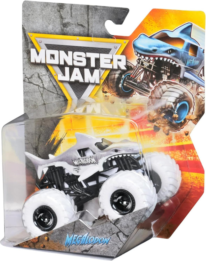 Monster Jam Megalodon Arctic - Camión monstruo fundido a