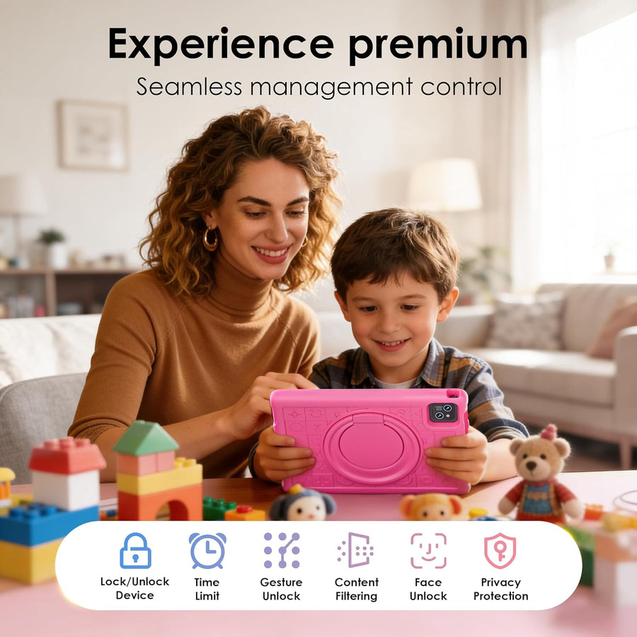 Tablet Android 15 2026, tableta de 10.1 pulgadas con funda a prueba...