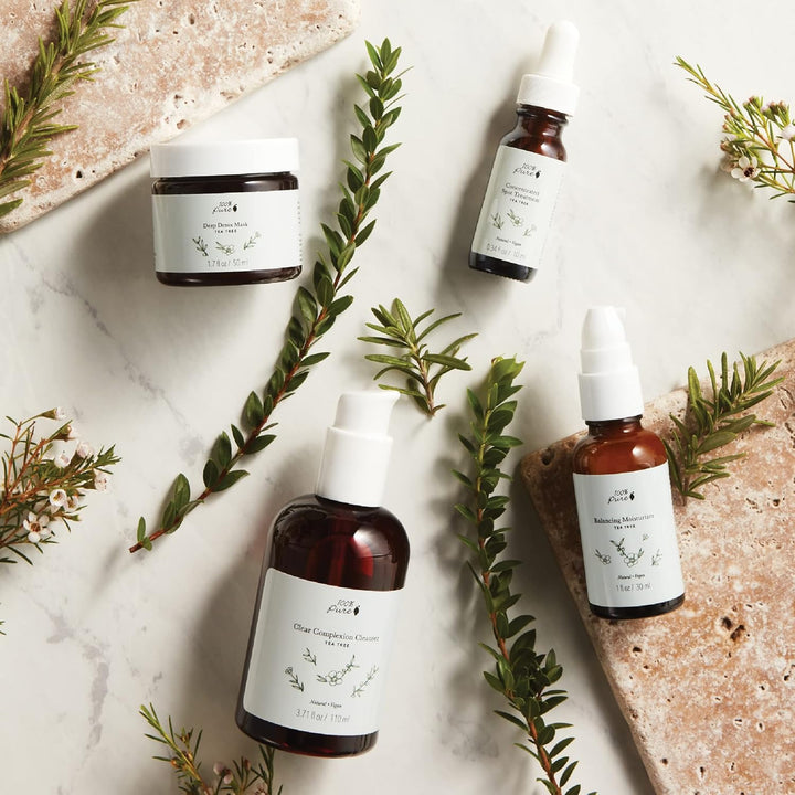 100% PURE Máscara facial de desintoxicación profunda de árbol de té...