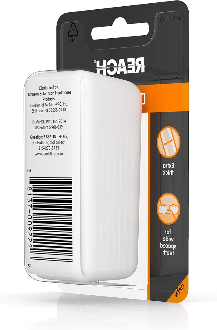 Reach Cinta de dentotape encerada, sin sabor, 100 yardas, 1 unidad...