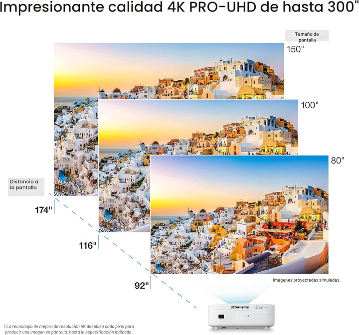 Epson Home Cinema 2350 4K PRO-UHD Proyector Inteligente para Juegos...