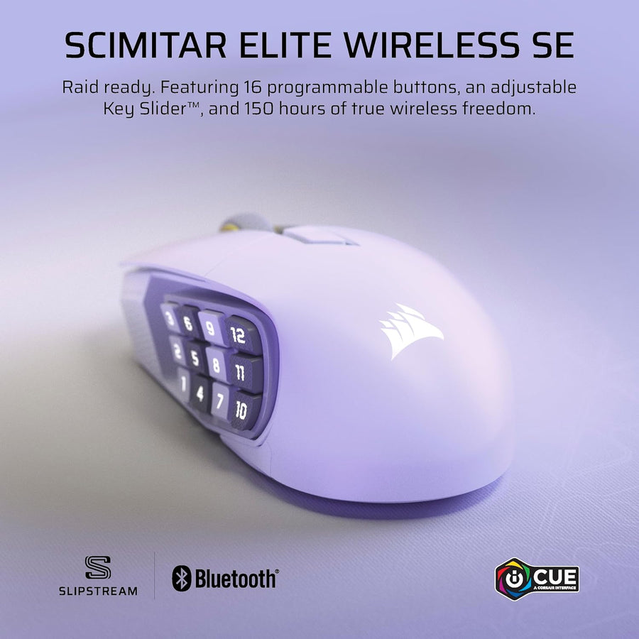 Corsair Scimitar Elite Wireless SE MMO ratón de PC para juegos \u20...