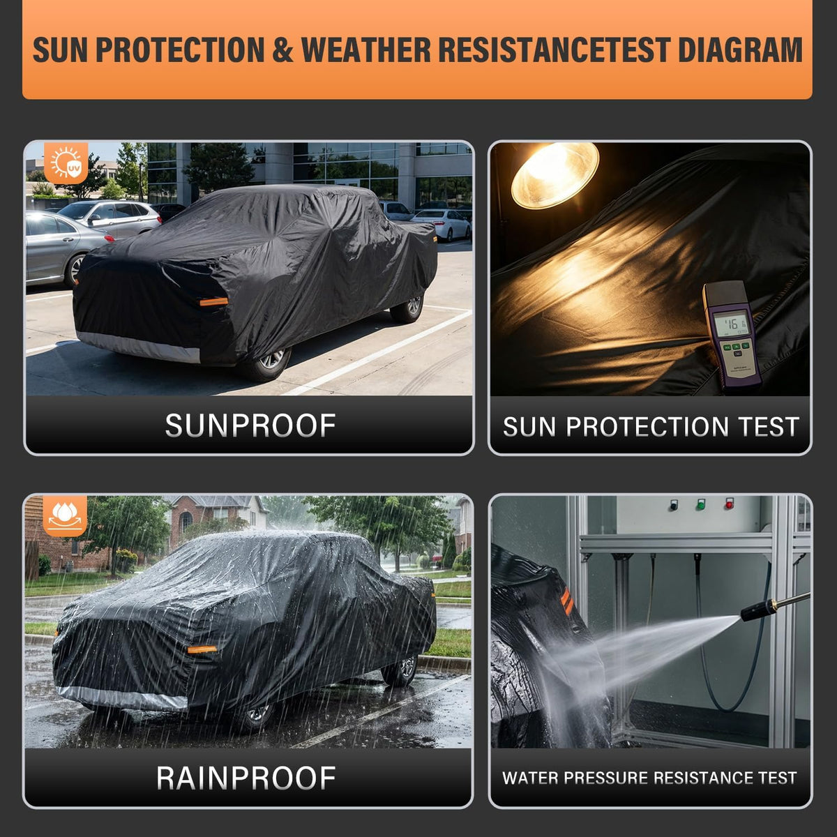 Kayme Cubierta impermeable para camión para todo tipo de clima. Consulta la