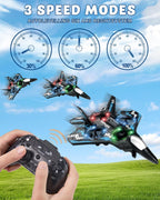 Drones para niños con forma de avión a control remoto, avión de con...