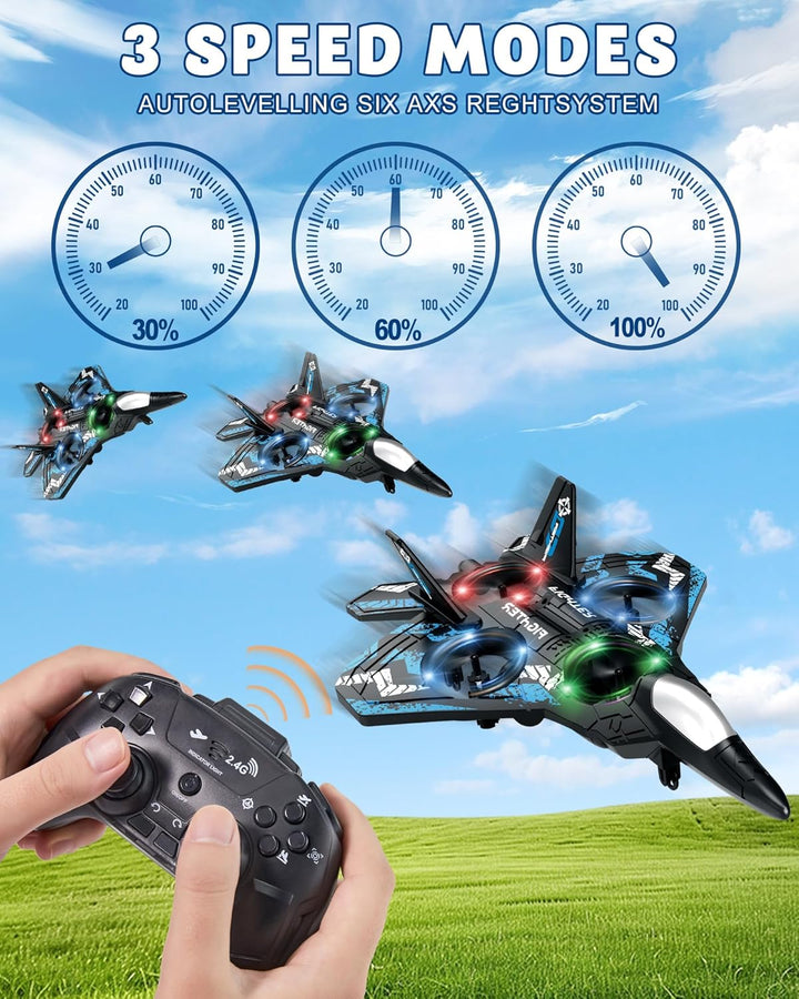 Drones para niños con forma de avión a control remoto, avión de con...
