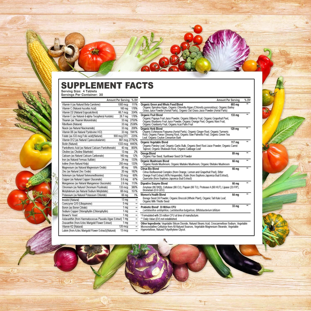 Whole Food Multivitamínico para mujeres \u2013 Multi Vitaminas, Min...
