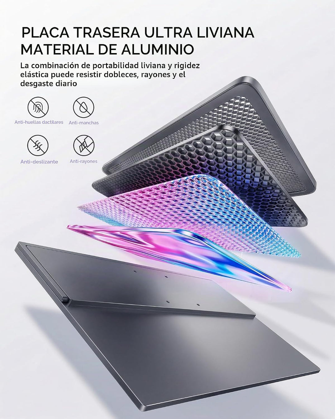 UPERFECT Monitor portátil 4K 60Hz 18.5", 145% sRGB QLED monitor...