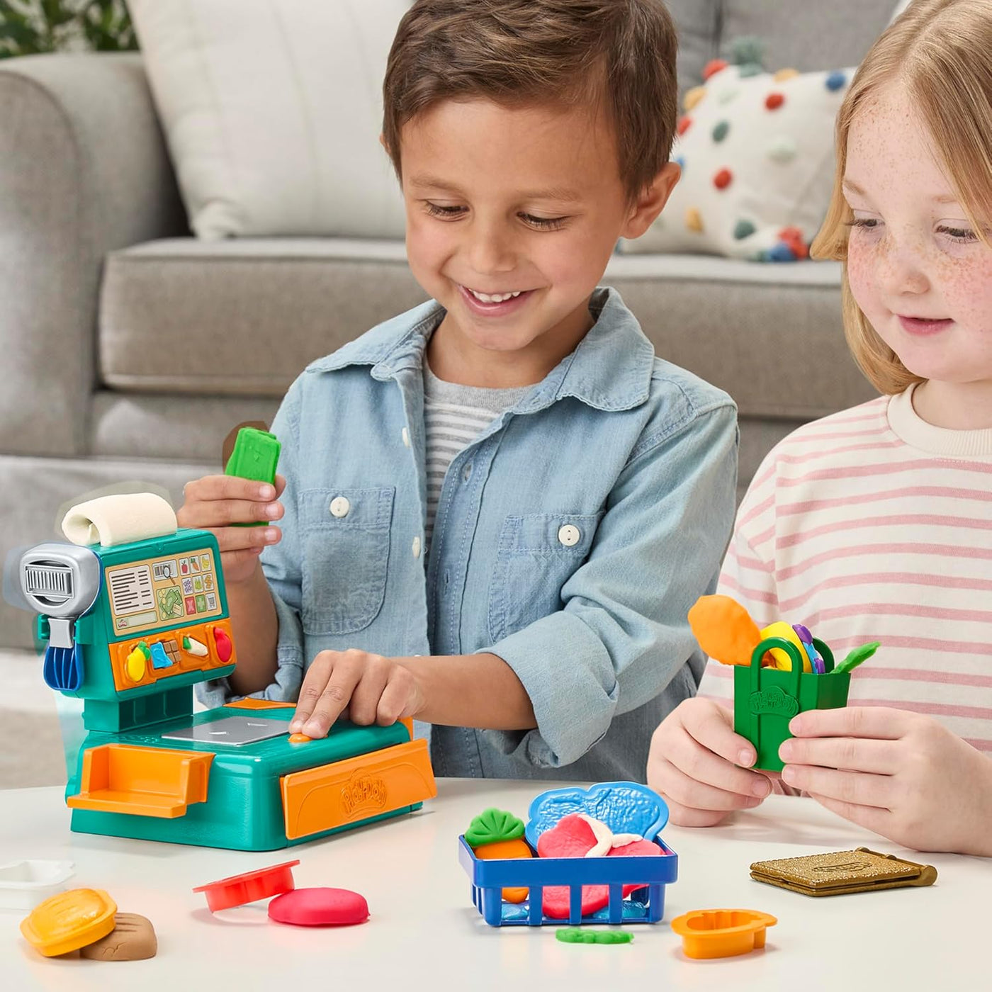 Play-Doh Juguete de caja registradora 23 accesorios de
