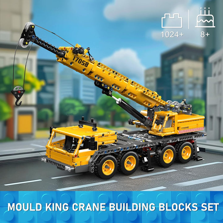 Mould King 17058 City Mobile Crane Truck - Juego de