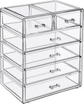 Sorbus Organizador de maquillaje de 6 cajones con cajones pequeños y anchos