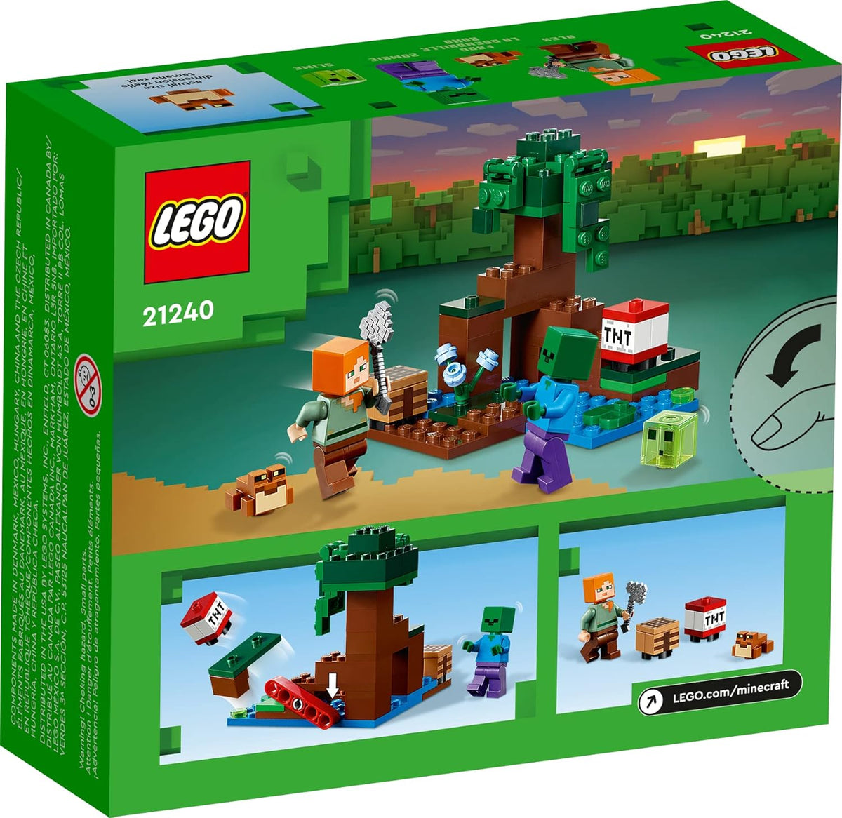 LEGO Minecraft The Swamp Adventure 21240 juguete de