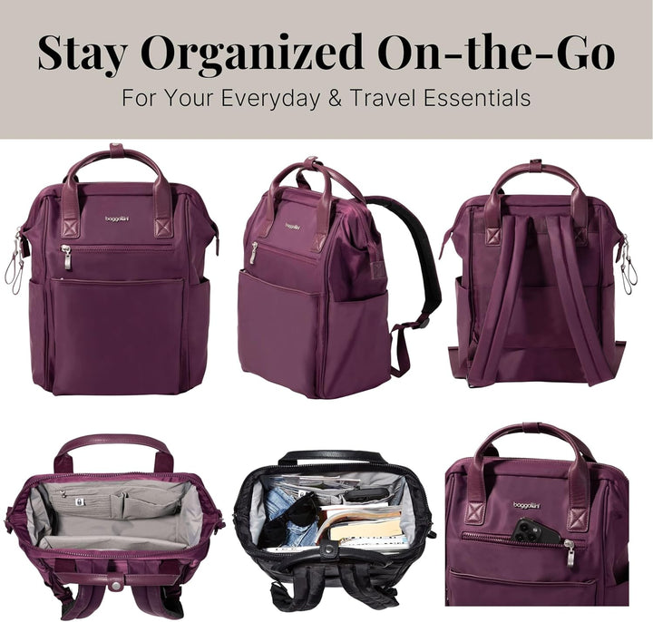 Baggallini Soho Backpack - Mochila de viaje para laptop para mujer,...
