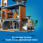 LEGO City Police - Juego de construcción de prisión isla, regalo de cumpleaños para niños y niñas a partir de 7 años, juego imaginativo, juguete de helicóptero, juguete de barco y bote, 7 minifiguras con perro y tiburón, 60419