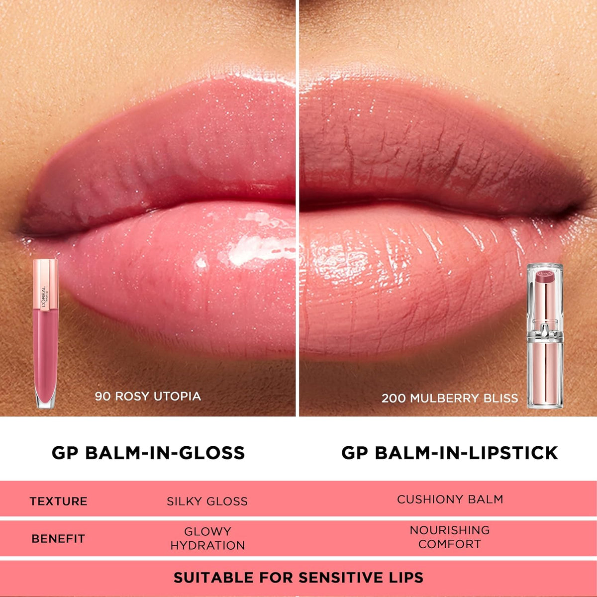 L'Oreal Paris Glow Paradise - Bálsamo labial hidratante tintado...