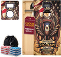 Conjunto de Tableros de Cornhole con Pelotas, Tableros de Madera de 4x2 ft tamaño reglamentario