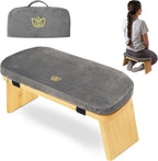 Silla plegable de meditación de bambú 18 x 7 x 6 en banco de