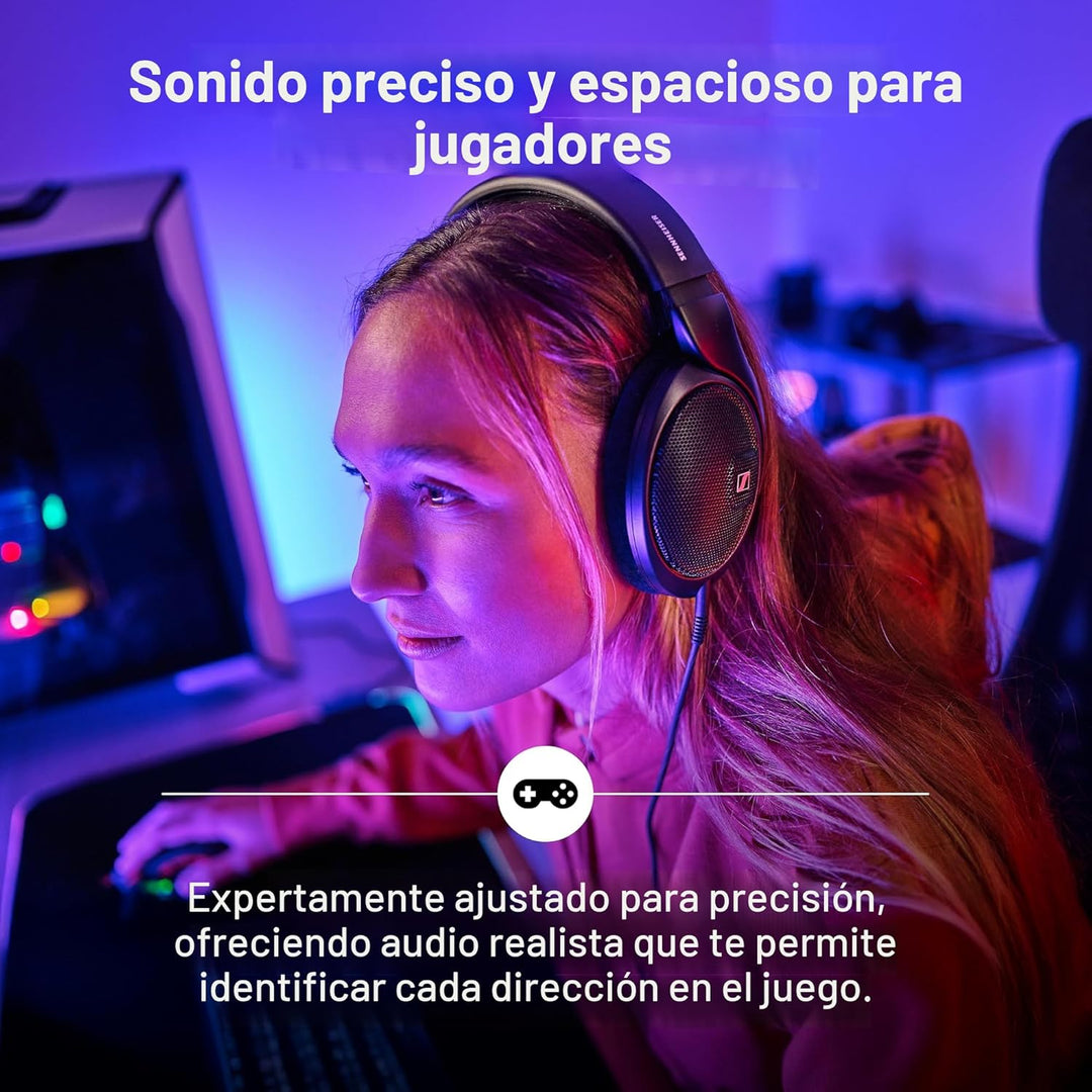 Sennheiser Auriculares audiófilos HD 560 S sobre la oreja, respuest...