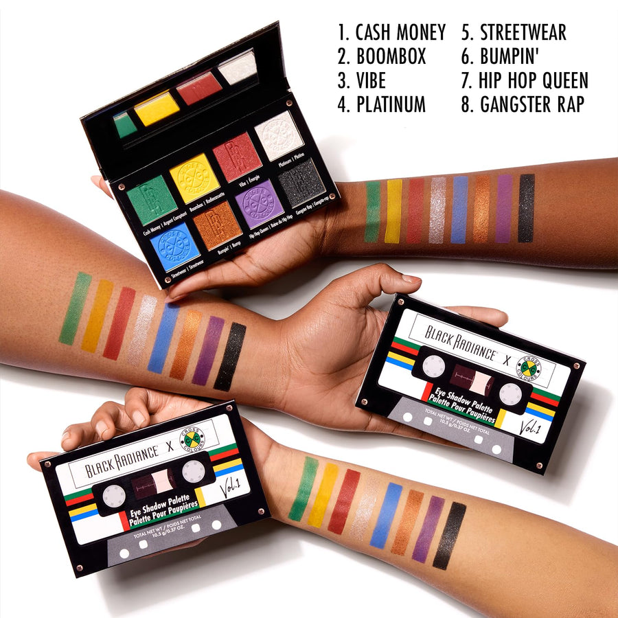 Black Radiance Cross Colours Juego de maquillaje de 10 piezas, cole...