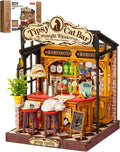 Rolife Tipsy Cat Bar DIY Kit de casa en miniatura para adultos