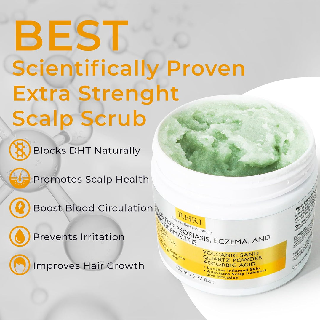 Exfoliante para el cuero cabelludo pre-champú antifúngico para psor...