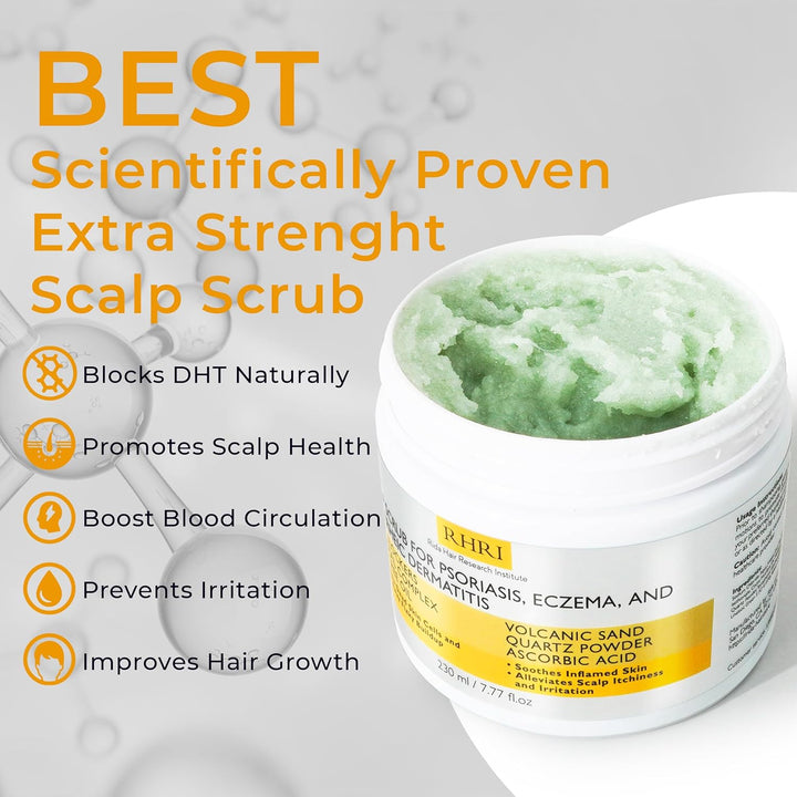 Exfoliante para el cuero cabelludo pre-champú antifúngico para psor...