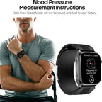 Smart Watch para Hombres y Mujeres con Diseño de Correa con Airbag, Pantalla AMOLED de 2.06", Monitor de Ritmo Cardíaco y Presión Arterial, Oxígeno en Sangre y Seguimiento del Sueño, 136 Modos Deportivos Fitness Tracker (Negro)