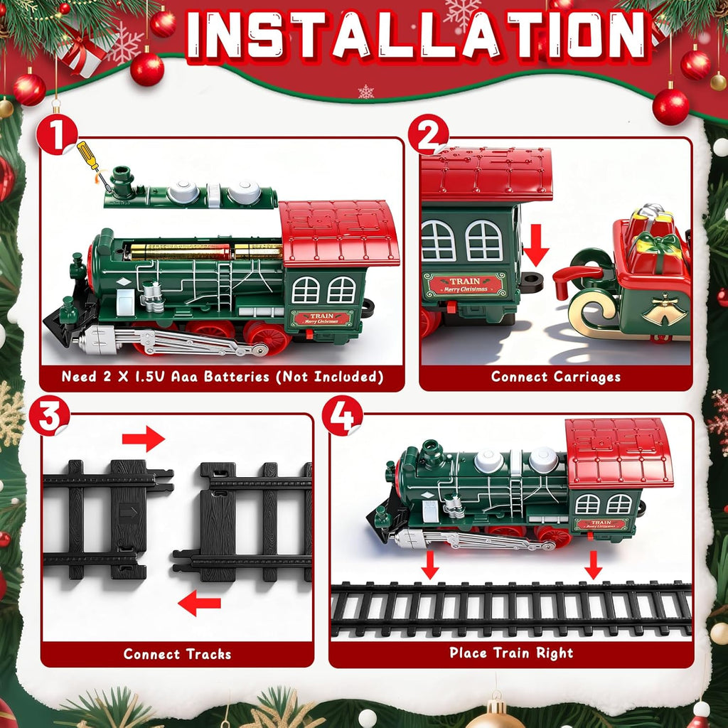 Juego de tren para niños pequeños árbol de Navidad juegos
