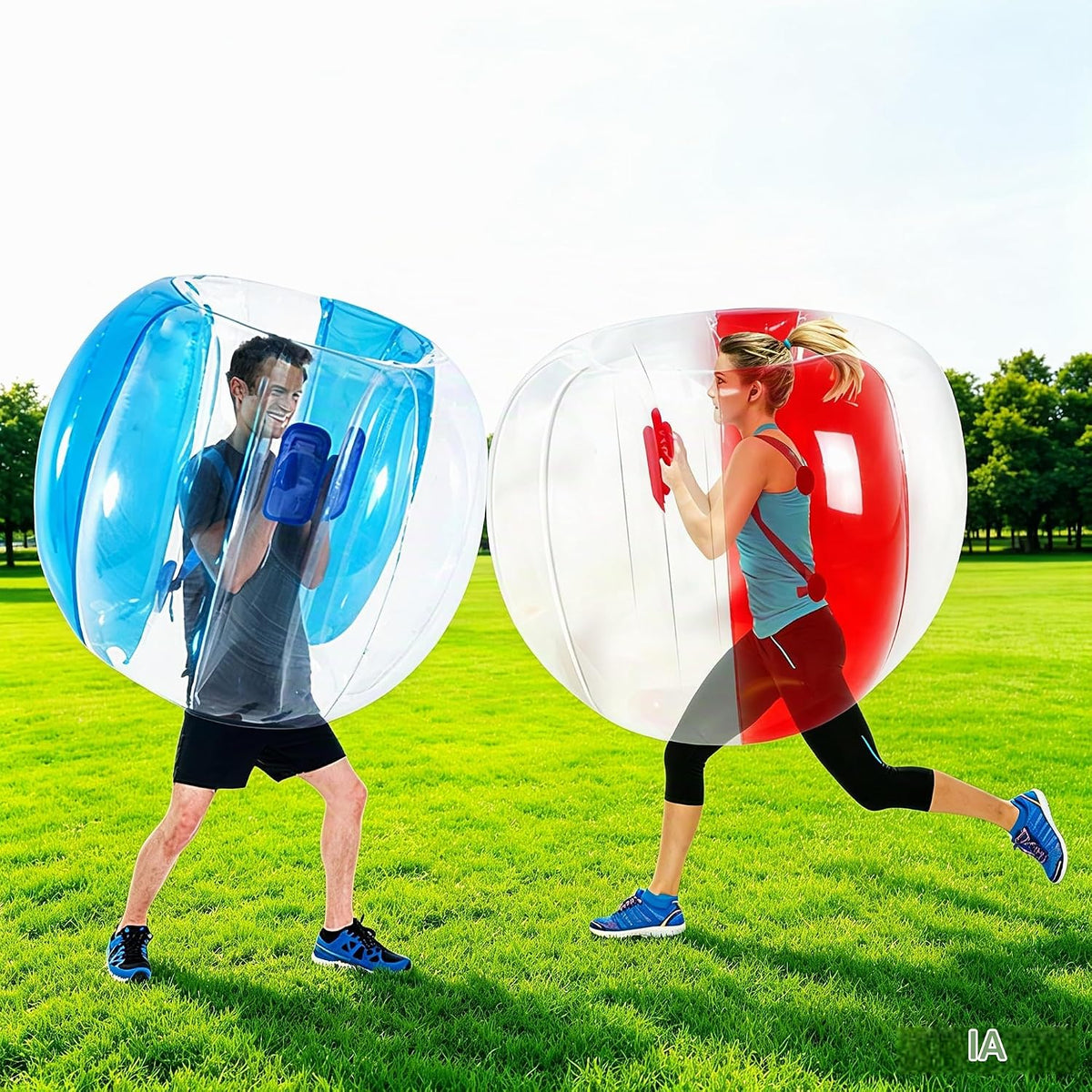 ZHUYNXIR 2 piezas pelotas de sumo para adultos, pelotas de rebote con parachoques para niños, pelota inflable de rebote para niños, pelota zorb corporal para juegos en equipo al aire libre para niños