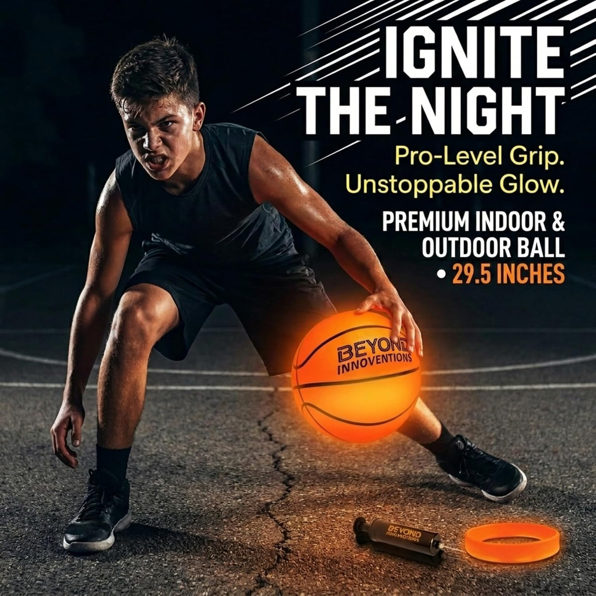 Baloncesto que brilla en la oscuridad talla 7 - Regalos iluminados para