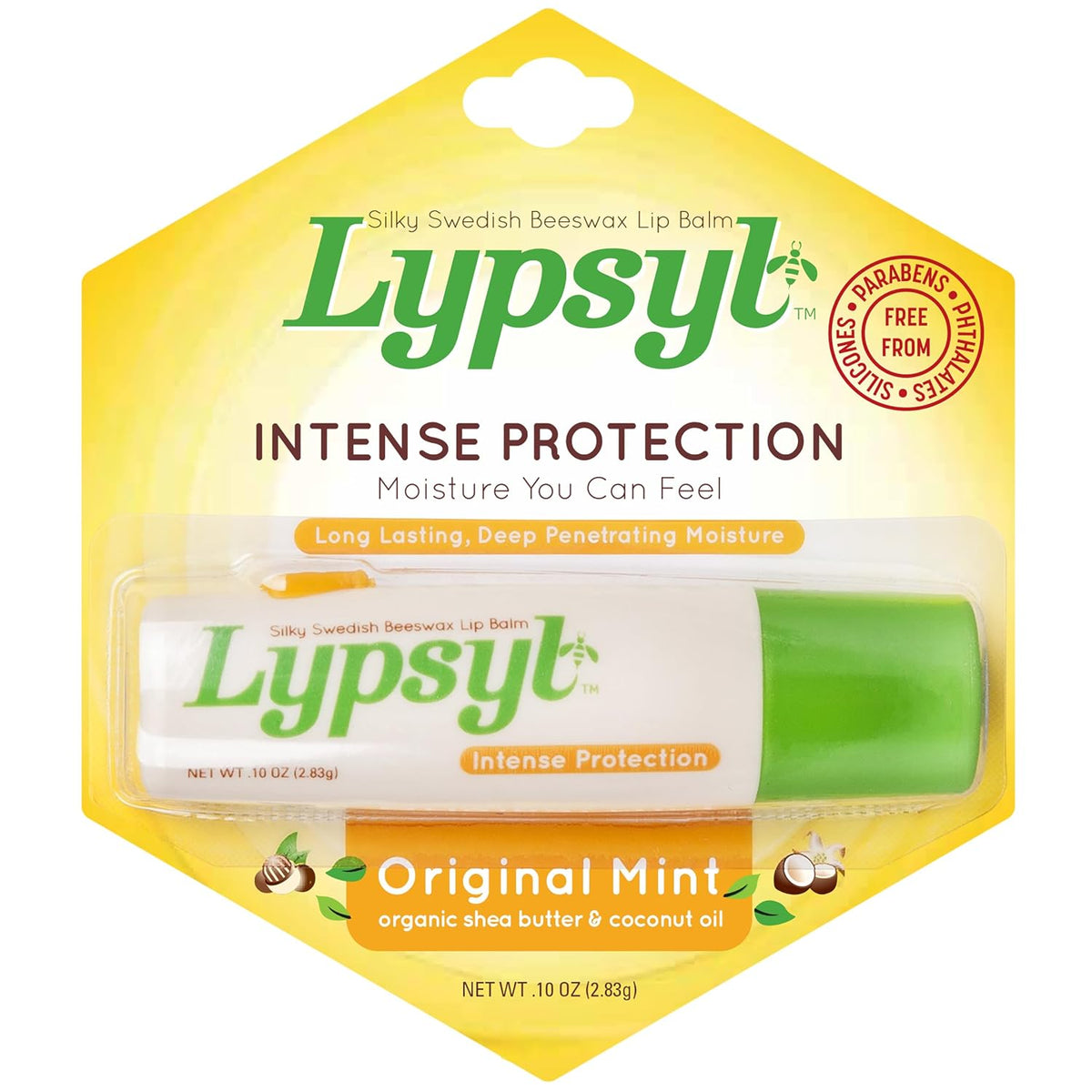 Lypsyl Intense Protection Original Mint, bálsamo labial 0.10 oz (pa...