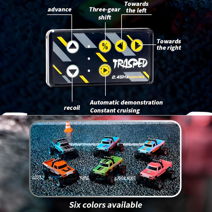 Flashstar Mini Camión Rc, Camión Monstruo de Control Remoto a Escal...