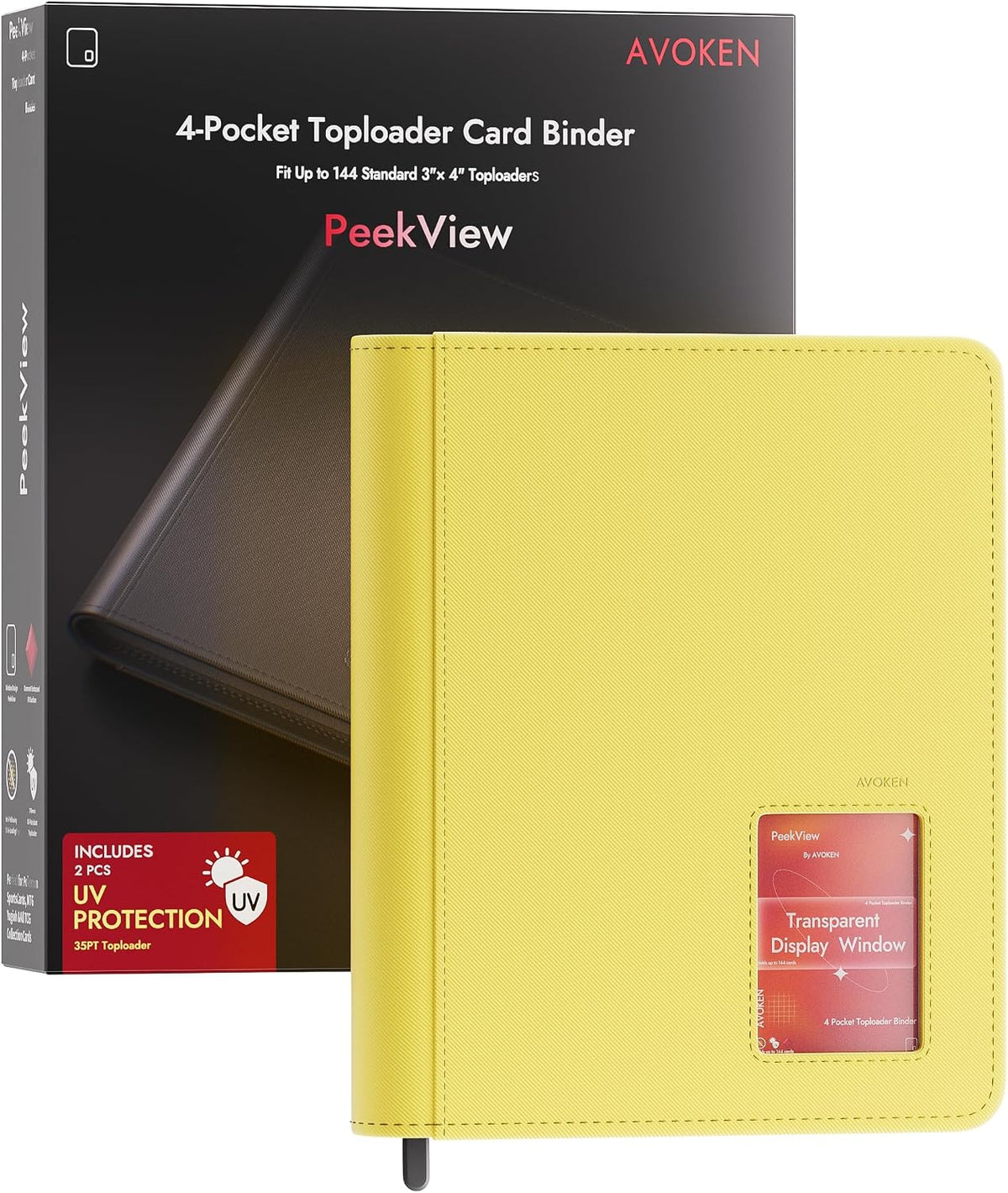 Carpeta de carga superior con 4 bolsillos con ventana de