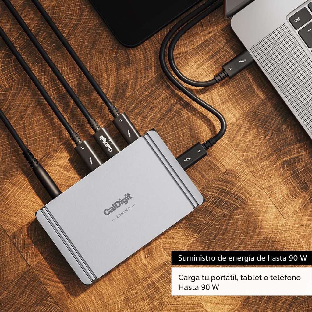 CalDigit, TBT5-ELEMENT5-US-AMZ, hub USB 4 de 9 puertos