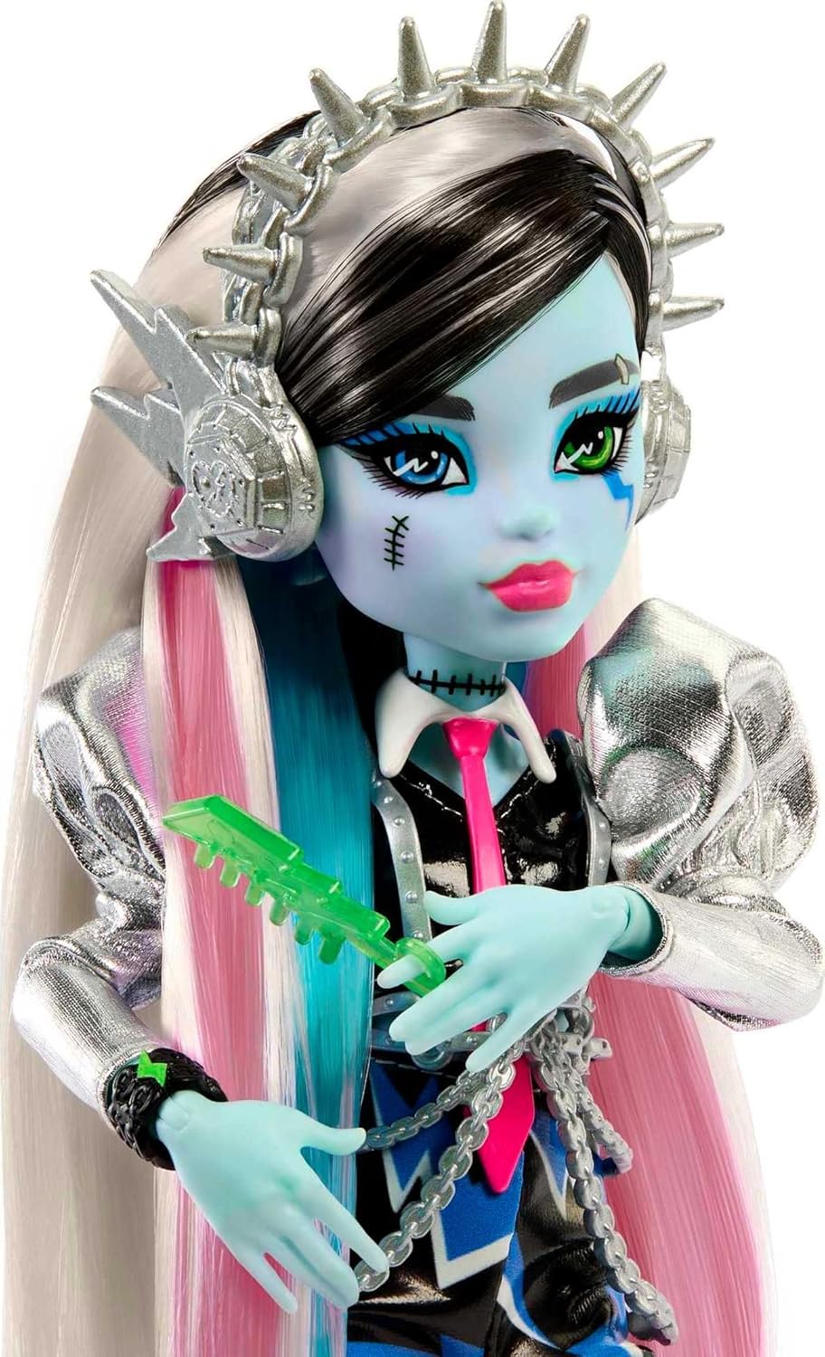 Muñeca Monster High, Frankie Stein Amped Up Rockstar con instrument...