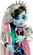 Muñeca Monster High, Frankie Stein Amped Up Rockstar con instrumento y accesorios